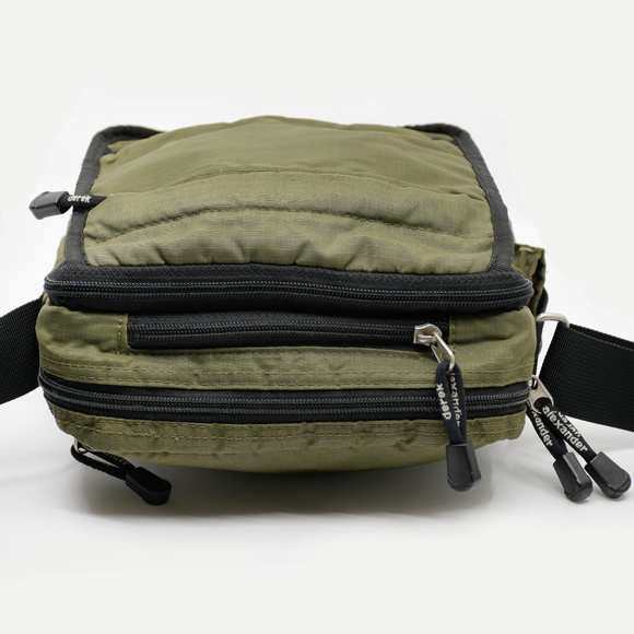 DEREK ALEXANDER Nylon Top Zip Classic Crossbody Organizer - Picture 4 of 10